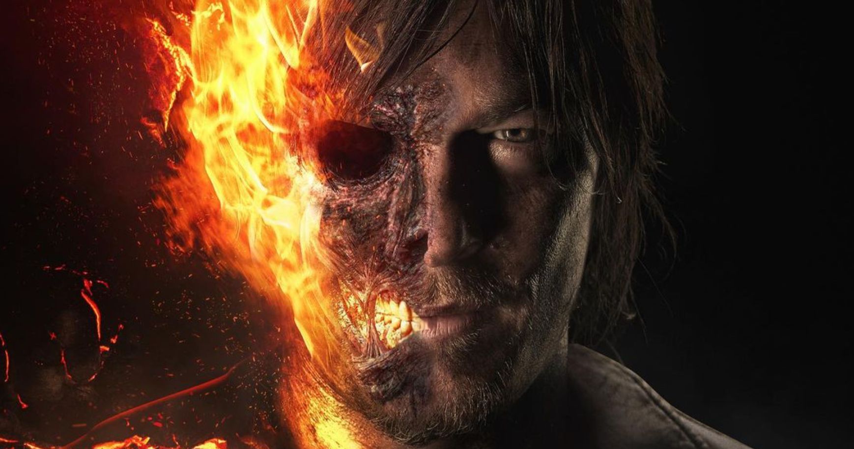 Norman Reedus Is Johnny Blaze in New MCU Fan Art After Lobbying for Ghost Rider Role