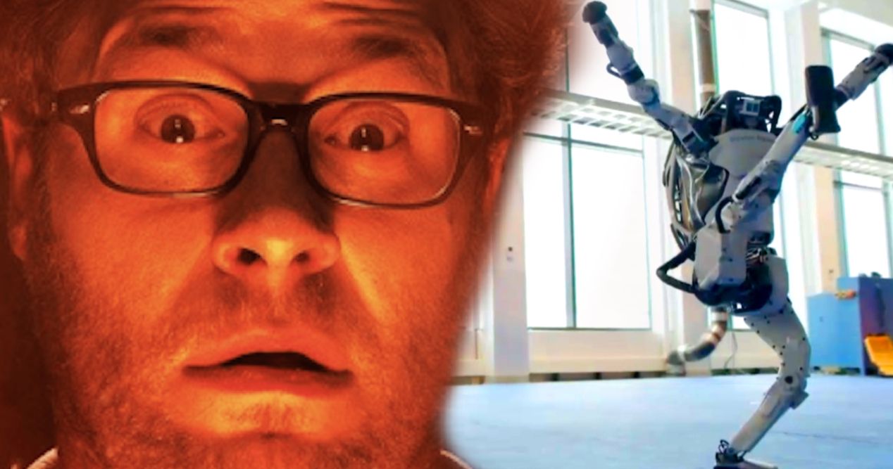 Seth Rogen Shares Hilariously Scary Thoughts After Watching Dancing Robots Viral Video
