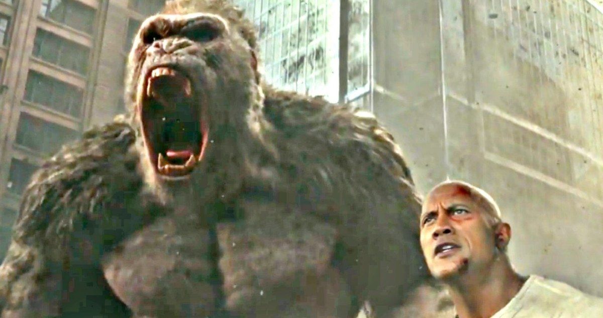 Rampage Trailer #2 Has The Rock in a Tag Team Match with a Monster Ape