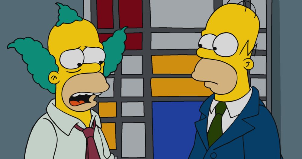 Popular 'Homer as Krusty the Clown' Theory Gets Answered by The Simpsons Writer