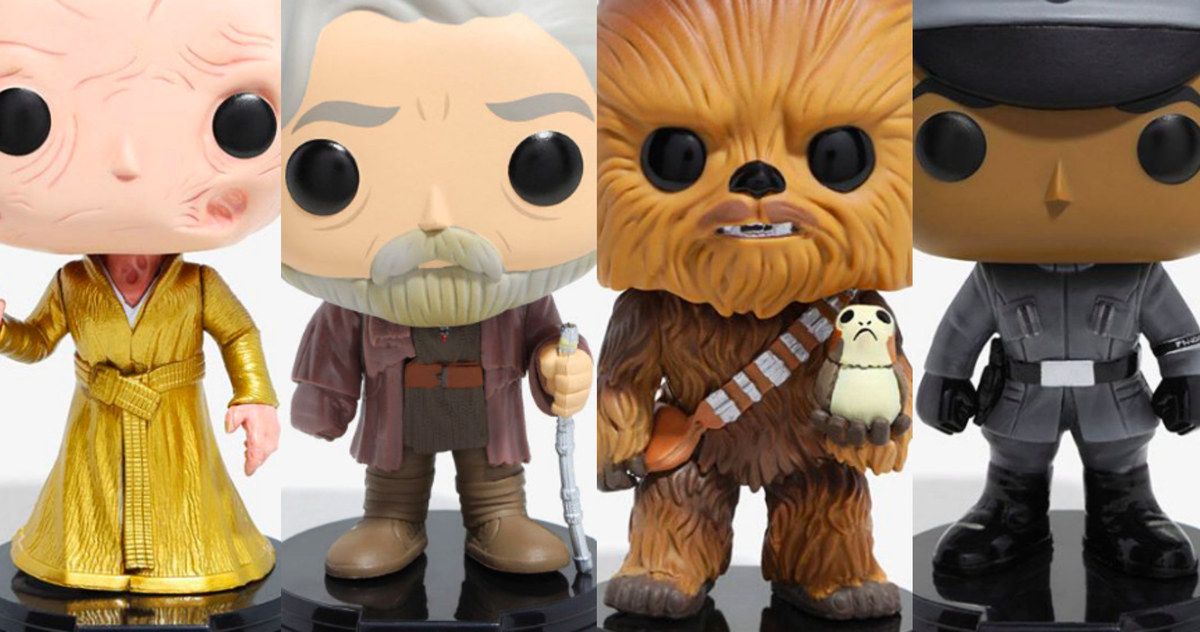 Star Wars 8 Funko Pops and Porg Toys Unveiled