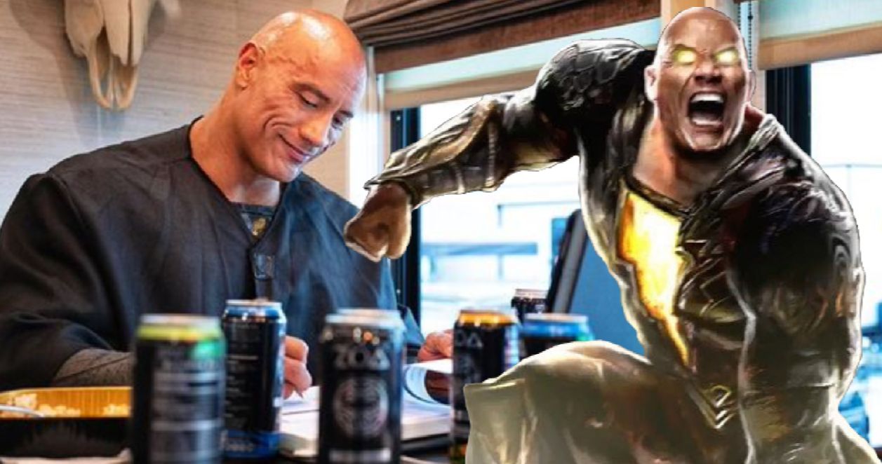 Black Adam Costume Teased by The Rock in New Behind-The-Scenes Image