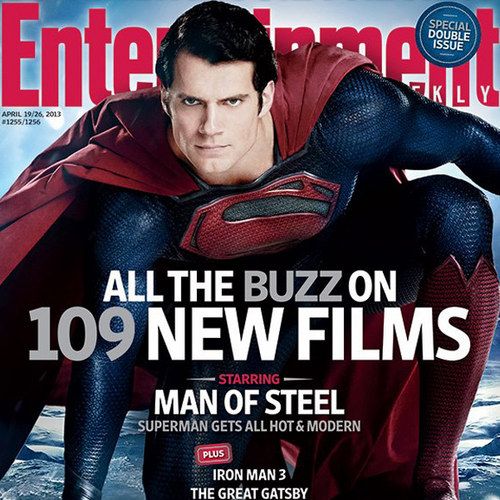Man of Steel EW Magazine Cover with Henry Cavill as Superman