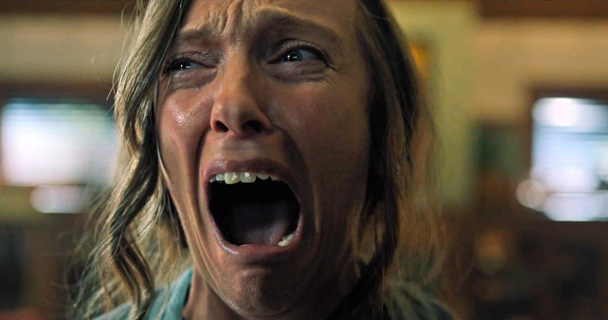 Toni Collette screams in Hereditary