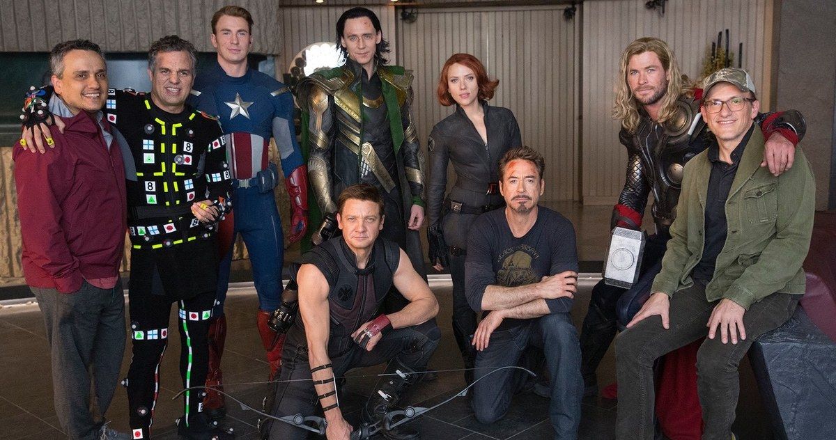 Original Avengers Assemble on Recreated 2012 Set in Latest Avengers: Endgame BTS Image
