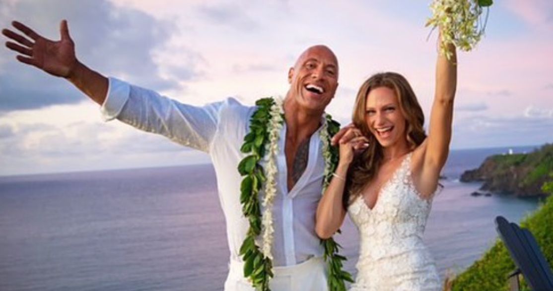 The Rock Shares Photos from His Secret Wedding Over the Weekend to Lauren Hashian