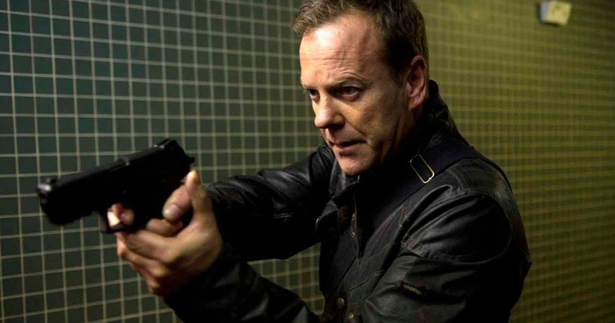 Jack Bauer chases after a suspect in 24