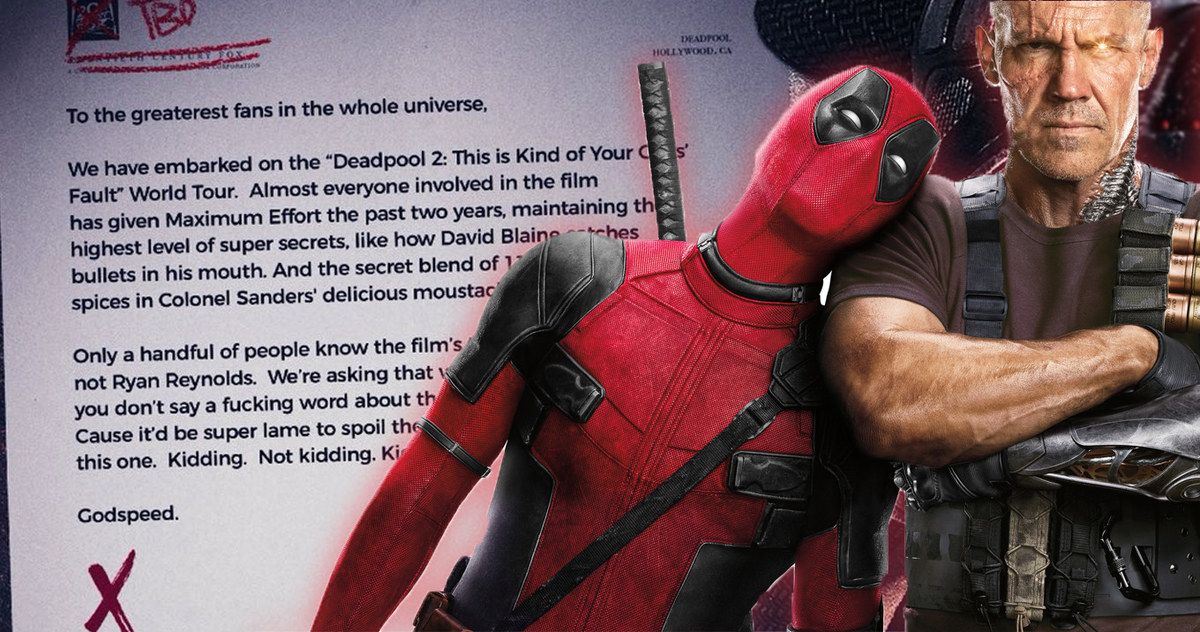 Deadpool 2 Spoofs Infinity War with Its Own Demand for Silence