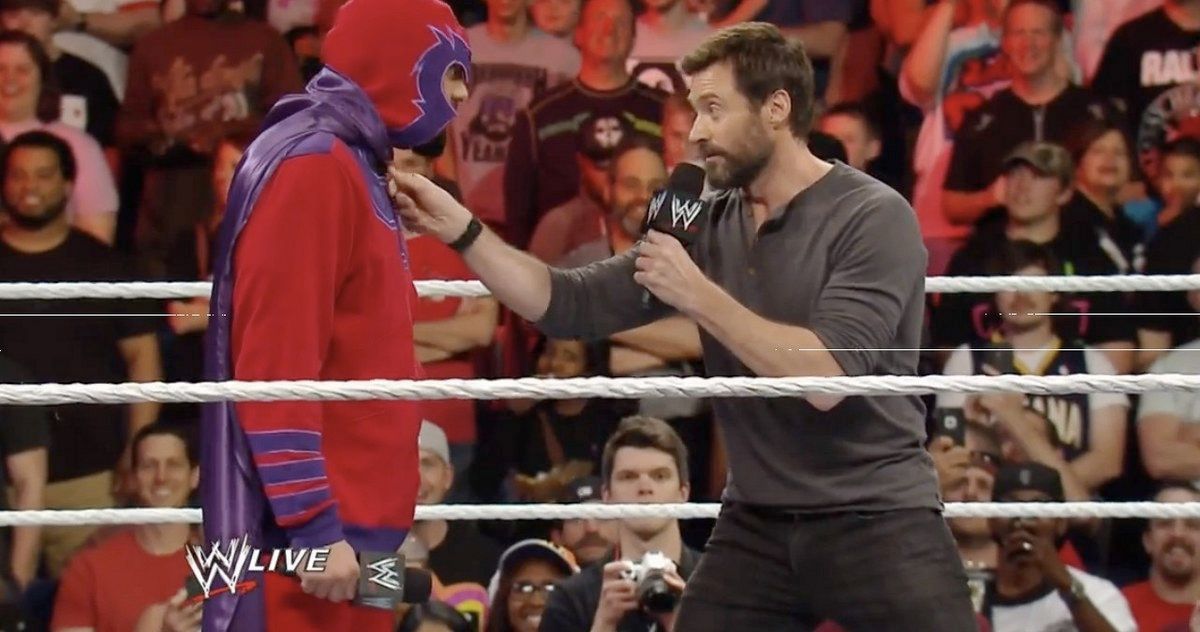 Watch Hugh Jackman Battle Fake Magneto on WWE Raw!