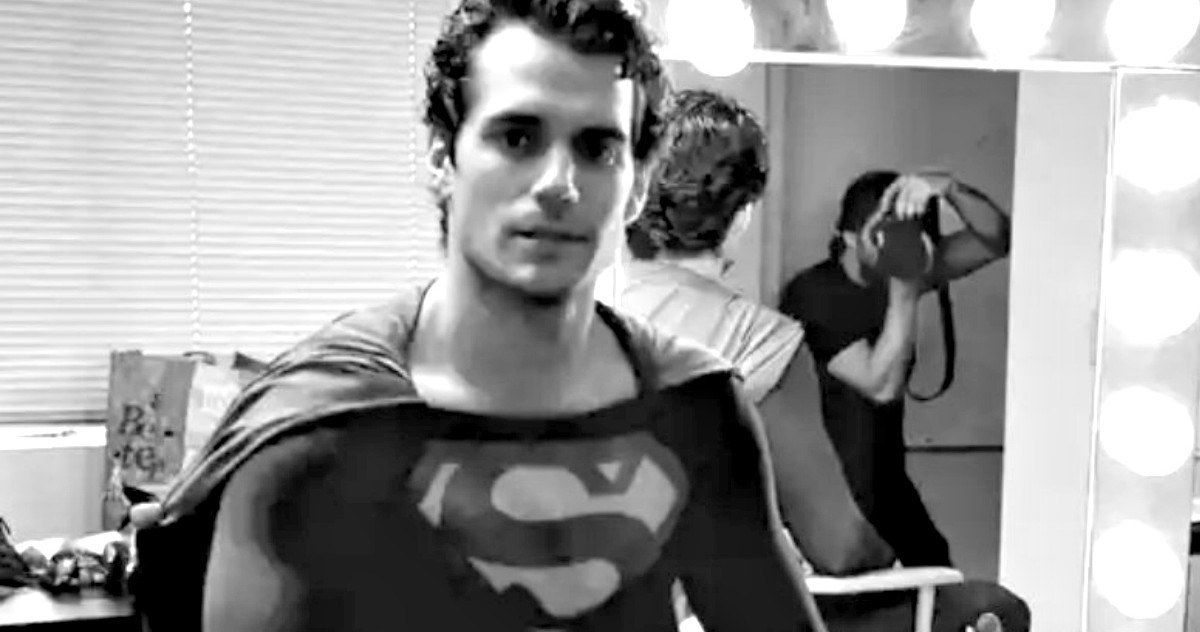 Henry Cavill Wears Christopher Reeve's Superman Costume in