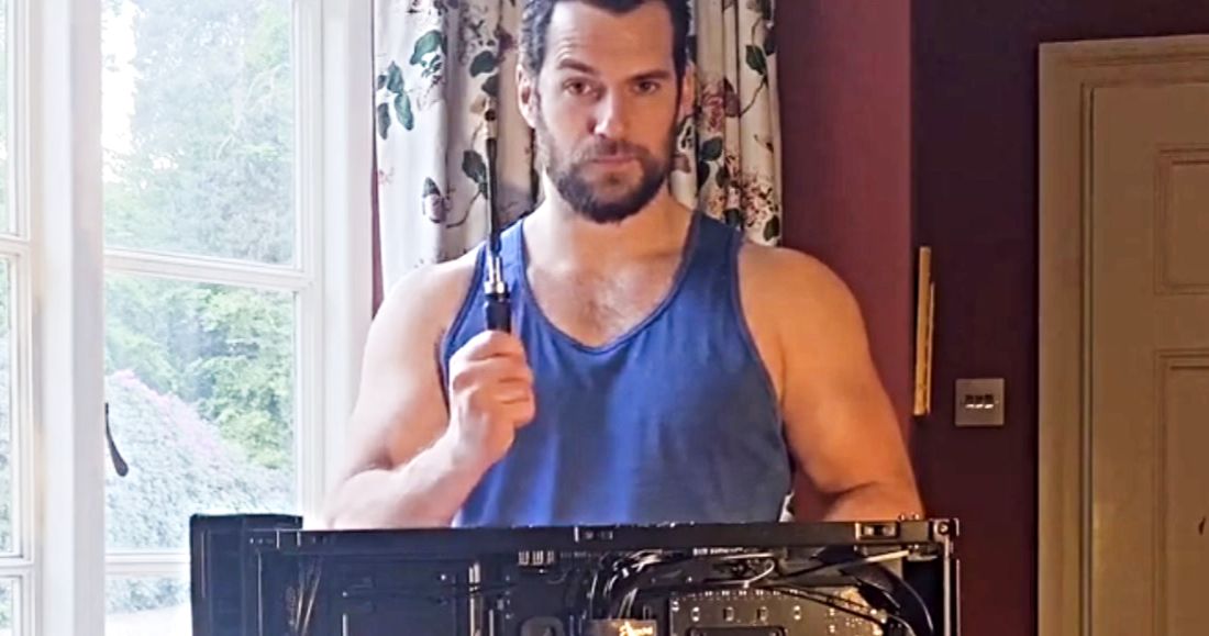 Watch Henry Cavill Build a PC in Supercut Video That Has the Whole Internet Swooning