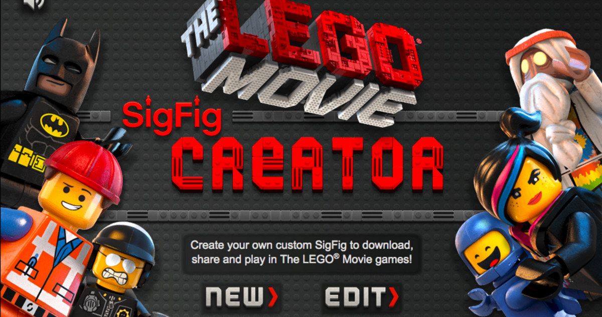 orm lav lektier Herske The LEGO Movie Launches SigFig Character Creator Website