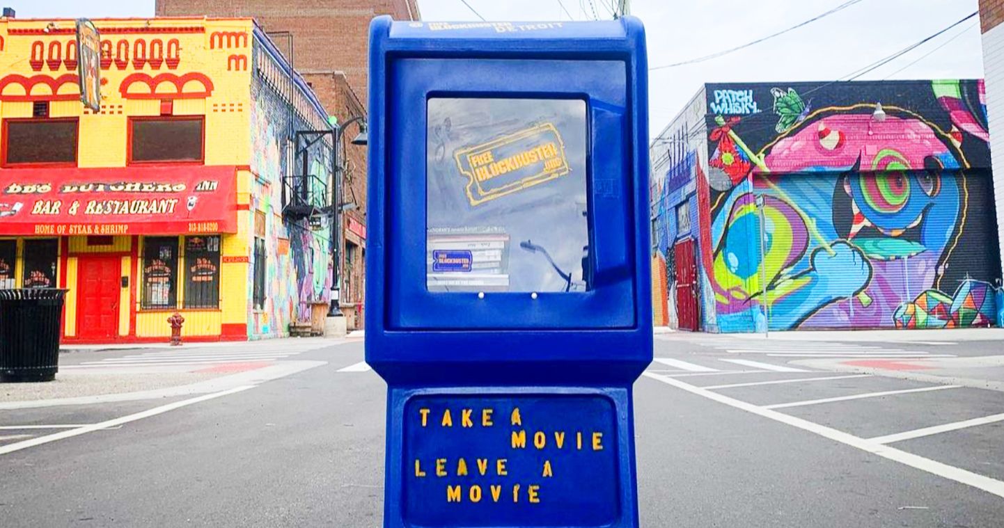 Blockbuster Video Returns as a Free Rental Box in Detroit