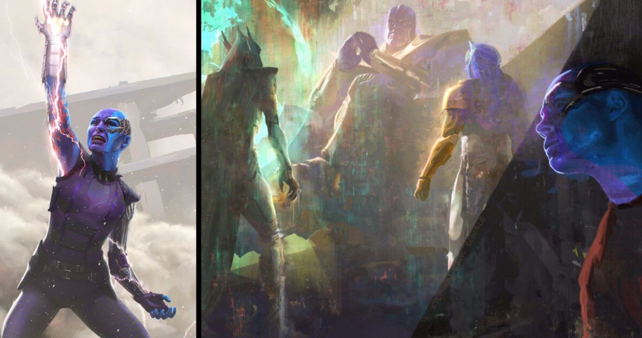 Nebula Wields the Infinity Gauntlet in Avengers: Endgame Concept Art