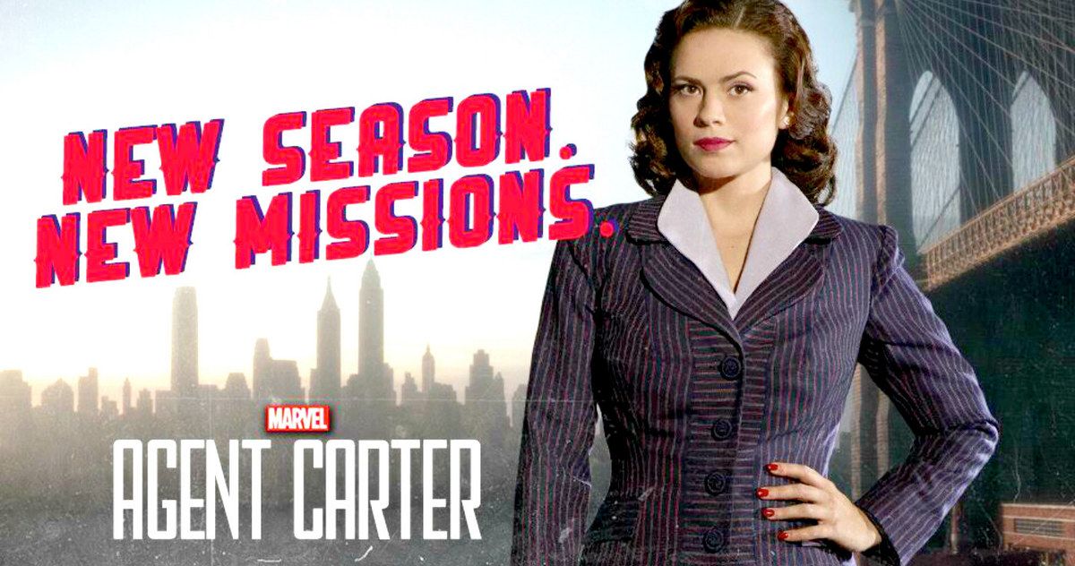 Agent Carter Season 2 Poster Sends Peggy Back to Work!