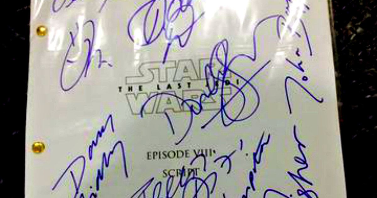 Autographed Star Wars 8 Script Goes Up for Sale, Is It the Real Deal?