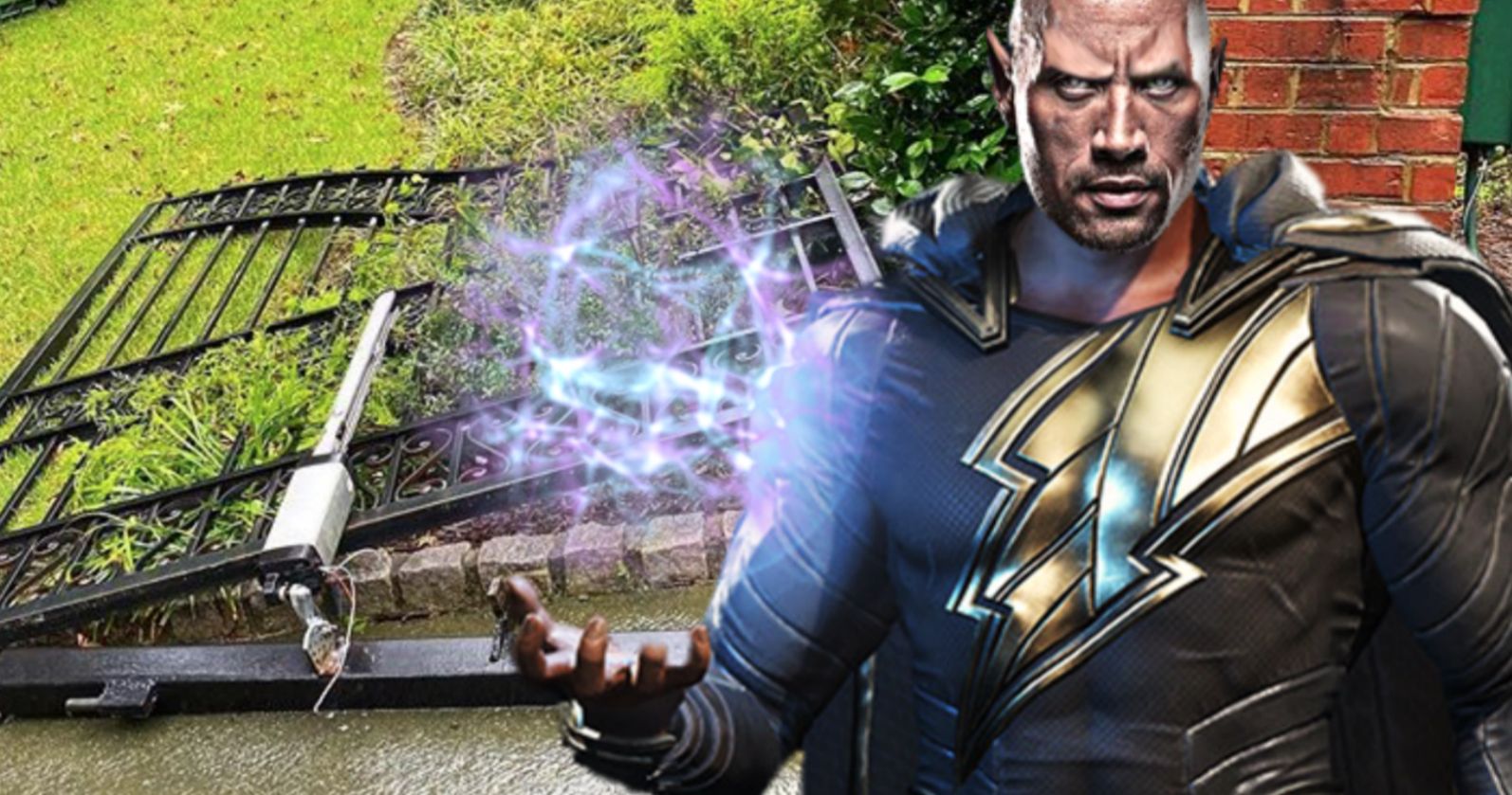 The Rock Rips Down Metal Gate with His Bare Hands: I'm 100% Ready to Be Black Adam