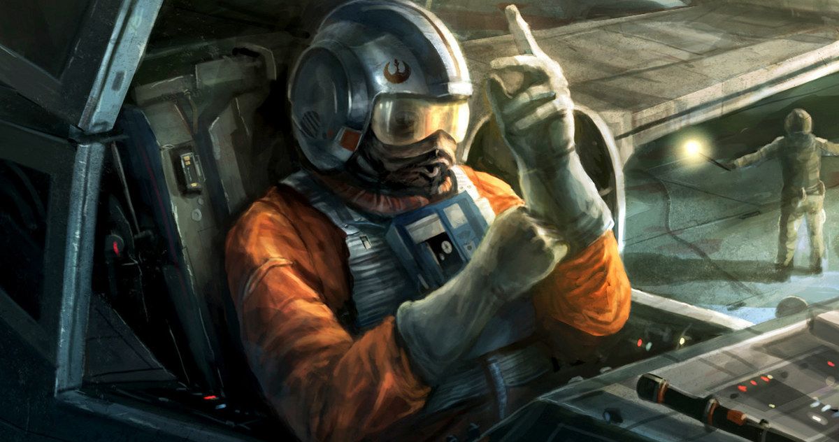 Star Wars: The Force Awakens First Look at New X-Wing Pilot