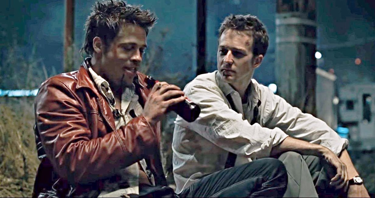 Brad Pitt and Edward Norton Got High Before the 'Fight Club' Premiere and Couldn't Stop Laughing
