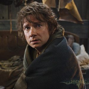 Bilbo Arrives at Lake-town in New The Hobbit: The Desolation of Smaug Photo