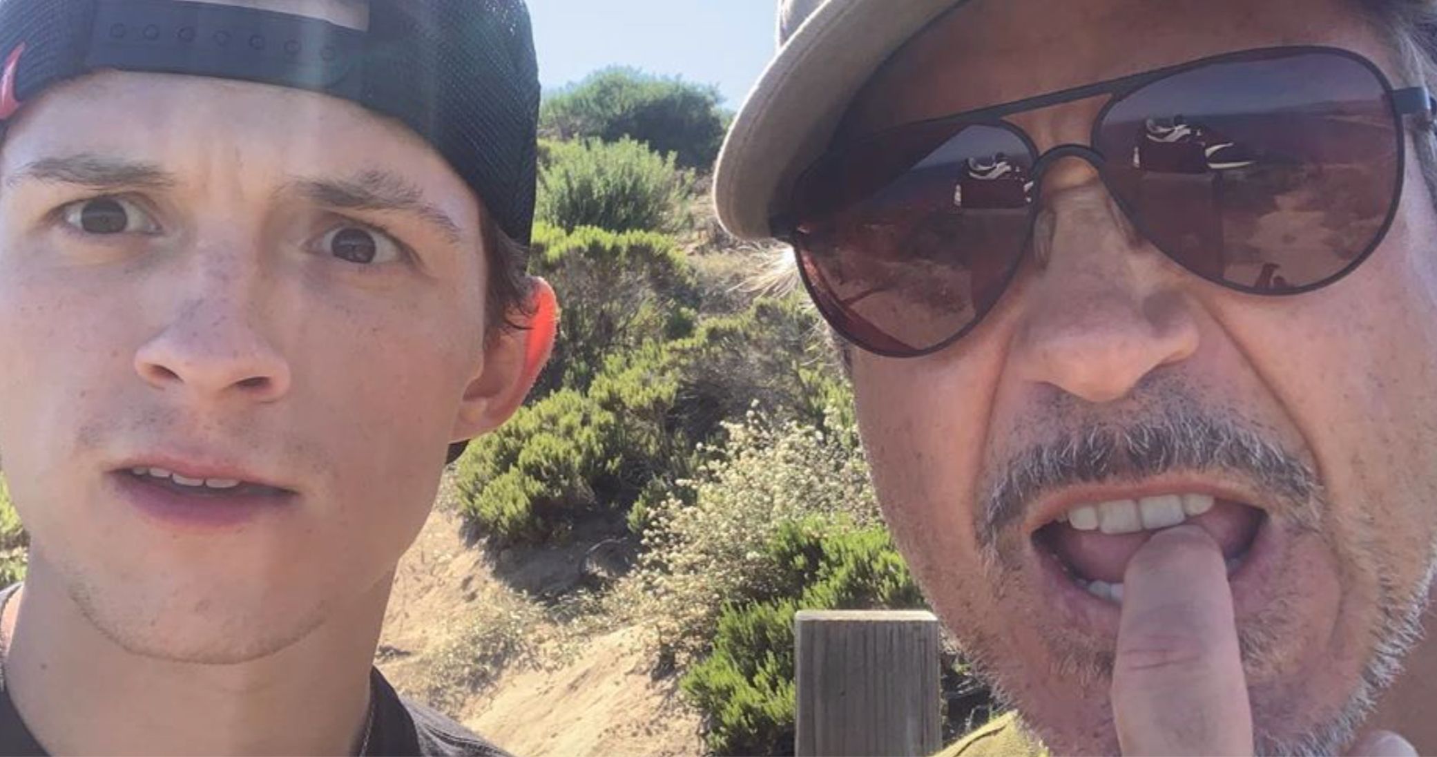 Tom Holland &amp; Robert Downey Jr. Reunite for a Hike Amidst Spider-Man Leaving the MCU
