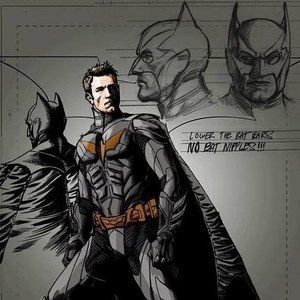 Ben Affleck as Batman Comic Book Concept Art