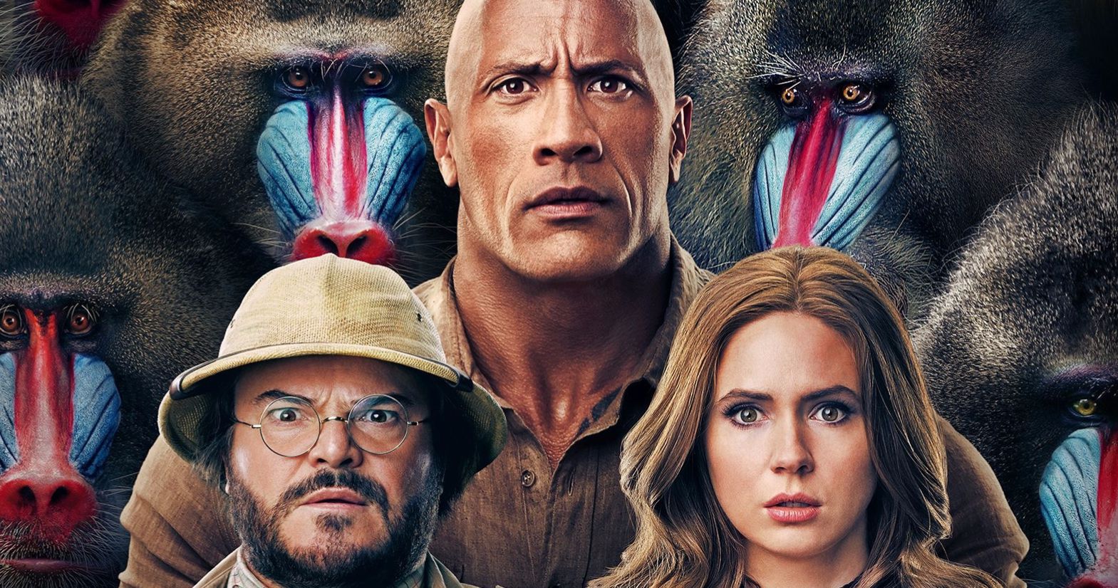 Jumanji: The Next Level IMAX Poster Has The Gang Surrounded by Baboons
