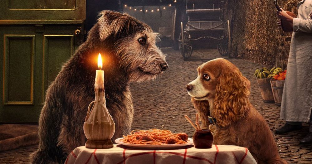 Lady and the Tramp Remake Poster Recreates the Original's Most Iconic Scene