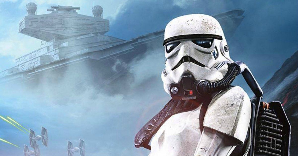 Star Wars Battlefront Poster Drops a Stormtrooper Into War