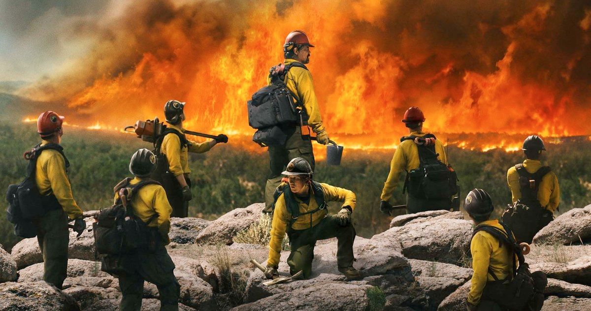 Only the Brave Trailer cast of firefighters face a wildfire