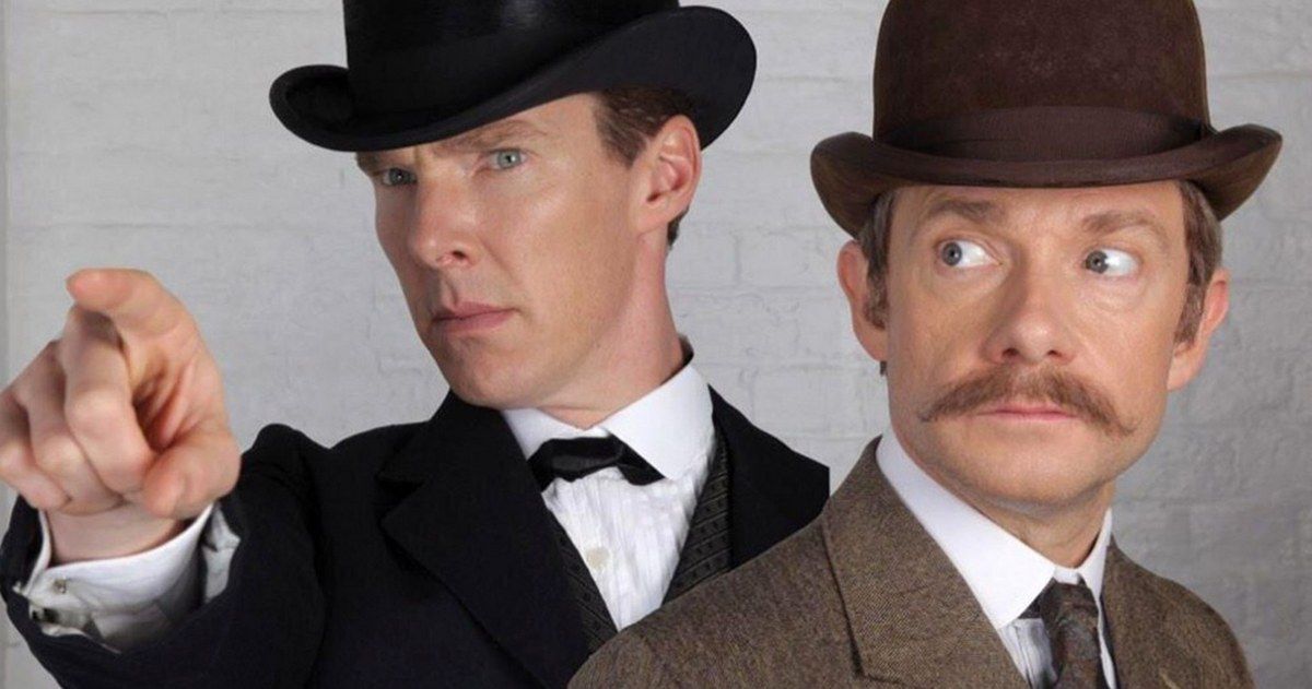 Sherlock Christmas Special Photos with Cumberbatch and Freeman