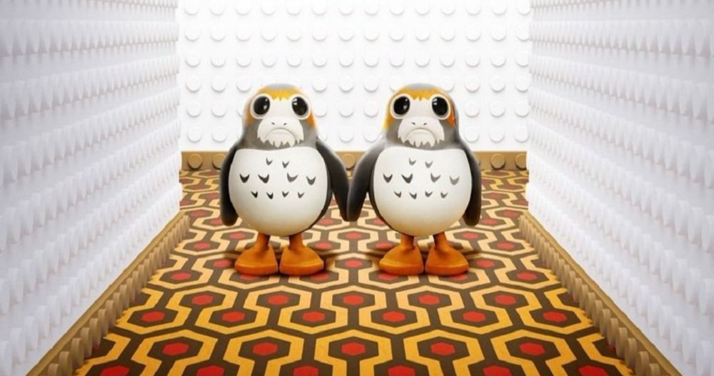 LEGO Star Wars Terrifying Tales Poster Has Porgs Recreating The Shining