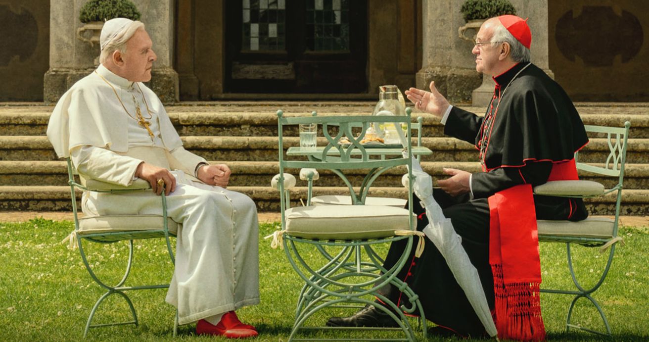 Netflix S The Two Popes Trailer Doubles Down With Anthony Hopkins Jonathan Pryce