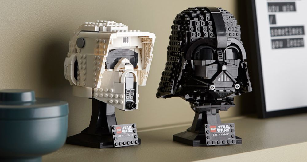 New LEGO Star Wars Helmets Collection Lets You Build Darth Vader &amp; Scout Trooper Busts