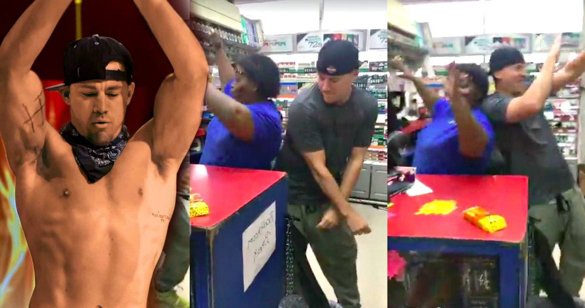 Watch Channing Tatum Reenact Magic Mike with Fan at a Gas Station
