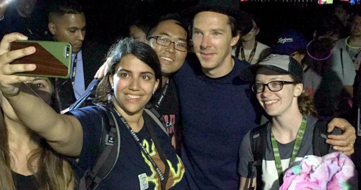 Benedict Cumberbatch Surprises Marvel Fans in Comic-Con Hall H Line