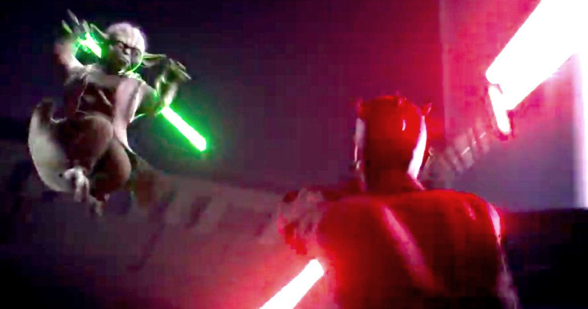 Darth Maul Vs. Yoda in Epic Star Wars Battlefront 2 Gameplay Trailer