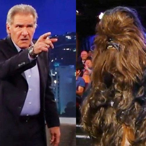 Han Solo and Chewbacca Reunite on Jimmy Kimmel Live