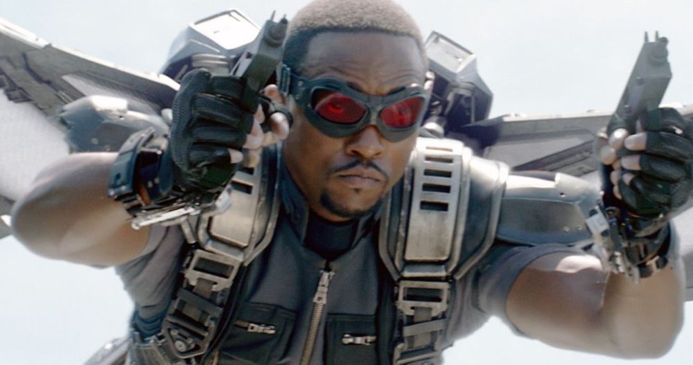 Anthony Mackie's First-Ever Falcon Stunt Had Him Eating Dirt