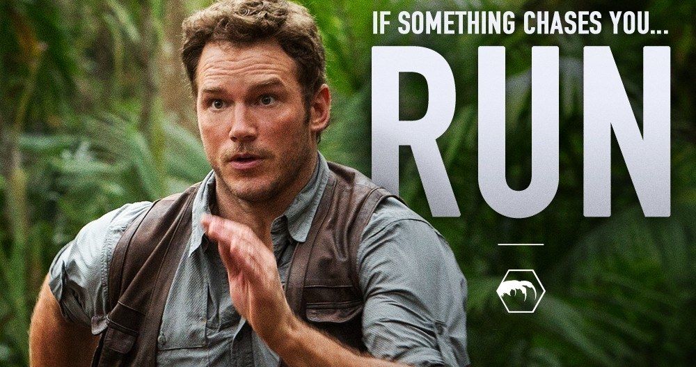 2 Jurassic World Photos Have Chris Pratt on the Run