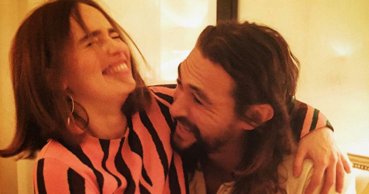 Game of Thrones: Jason Momoa &amp; Emilia Clarke Reunite on Instagram