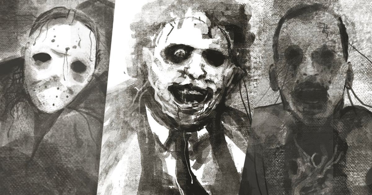 Horror Movie Slashers Get the Scary Stories Treatment in Artist Drawings