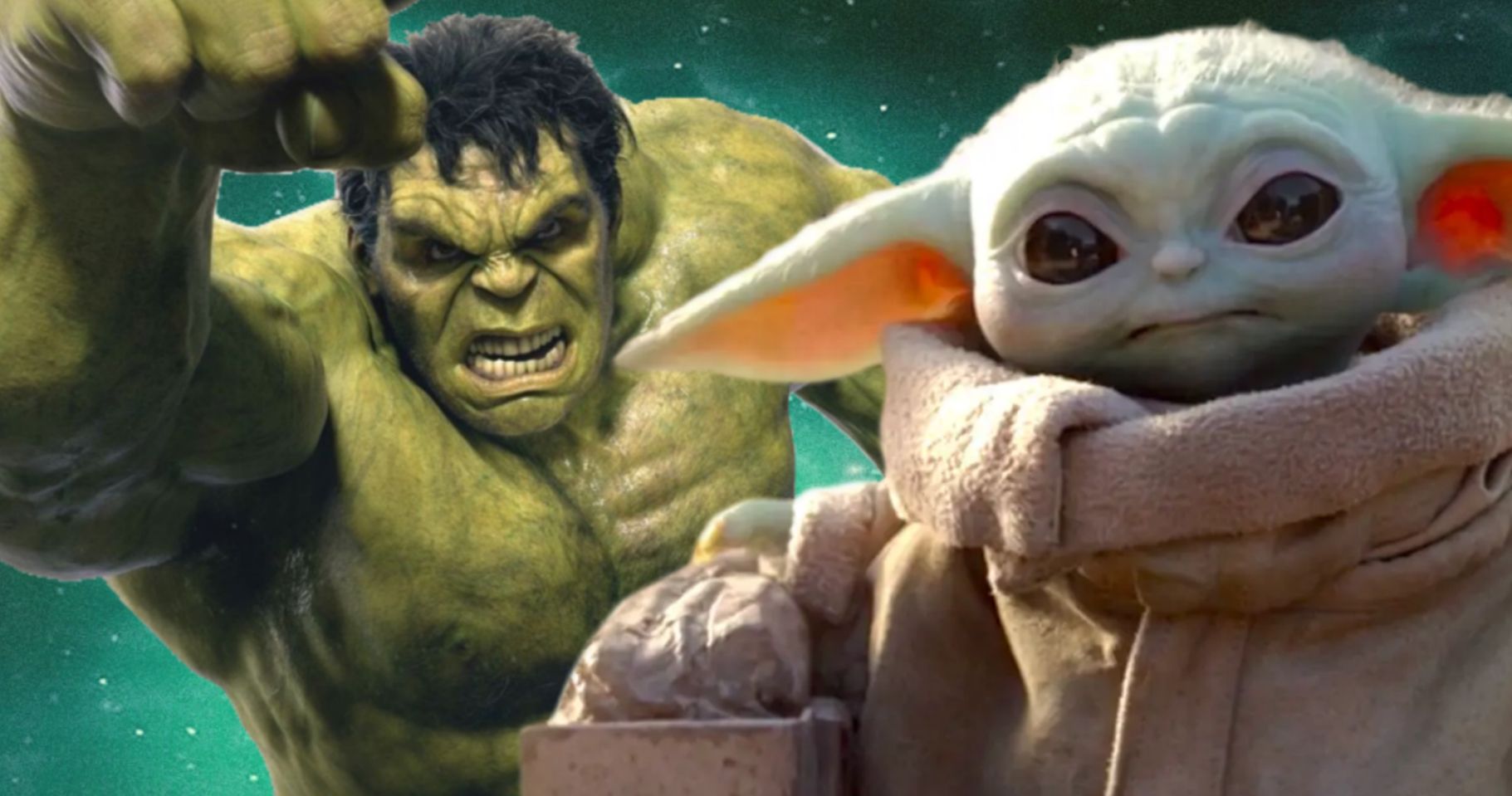 Baby Yoda's Head on Hulk's Body Is Incredibly Swole and Disturbing