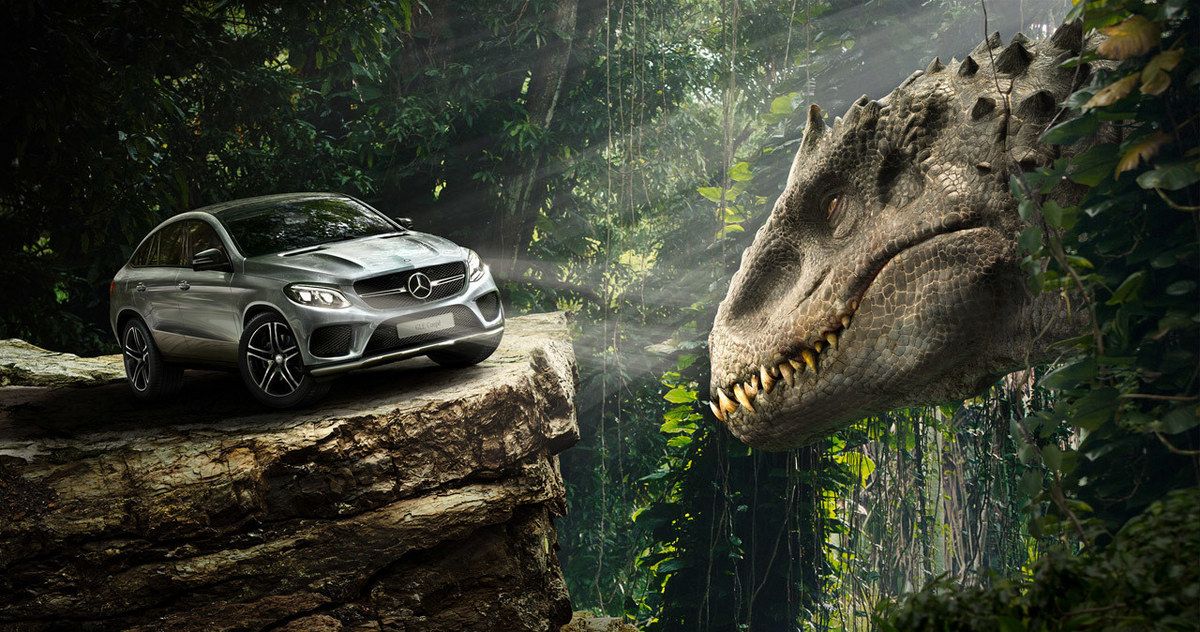 Jurassic World TV Spots: Indominus Rex Vs. Mercedes-Benz!