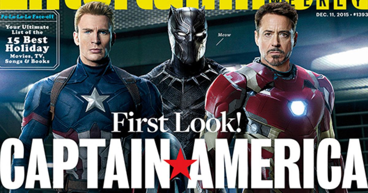 Civil War EW Cover Has Black Panther, Captain America &amp; Iron Man