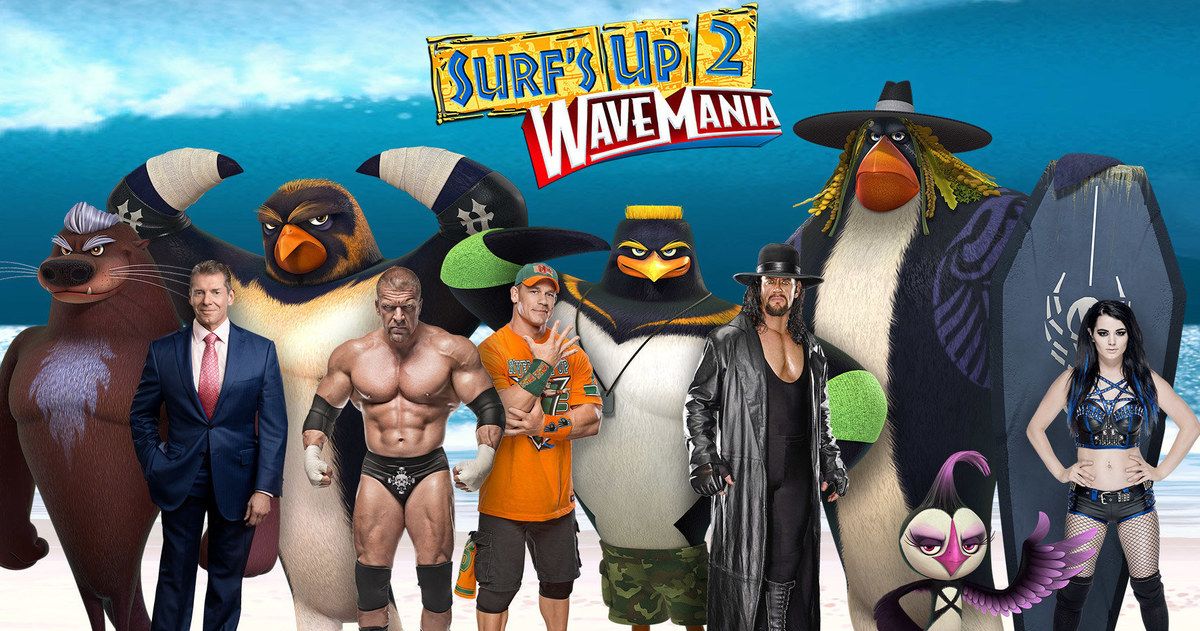 WWE Superstars Catch Wavemania in Surfs Up 2 Trailer
