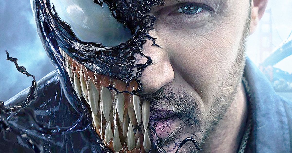 Venom Poster Has Tom Hardy in Harmony with the Symbiote