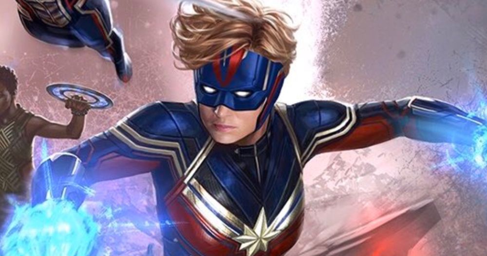 Unused Avengers 4 Concept Art Gives Captain Marvel a New Helmet