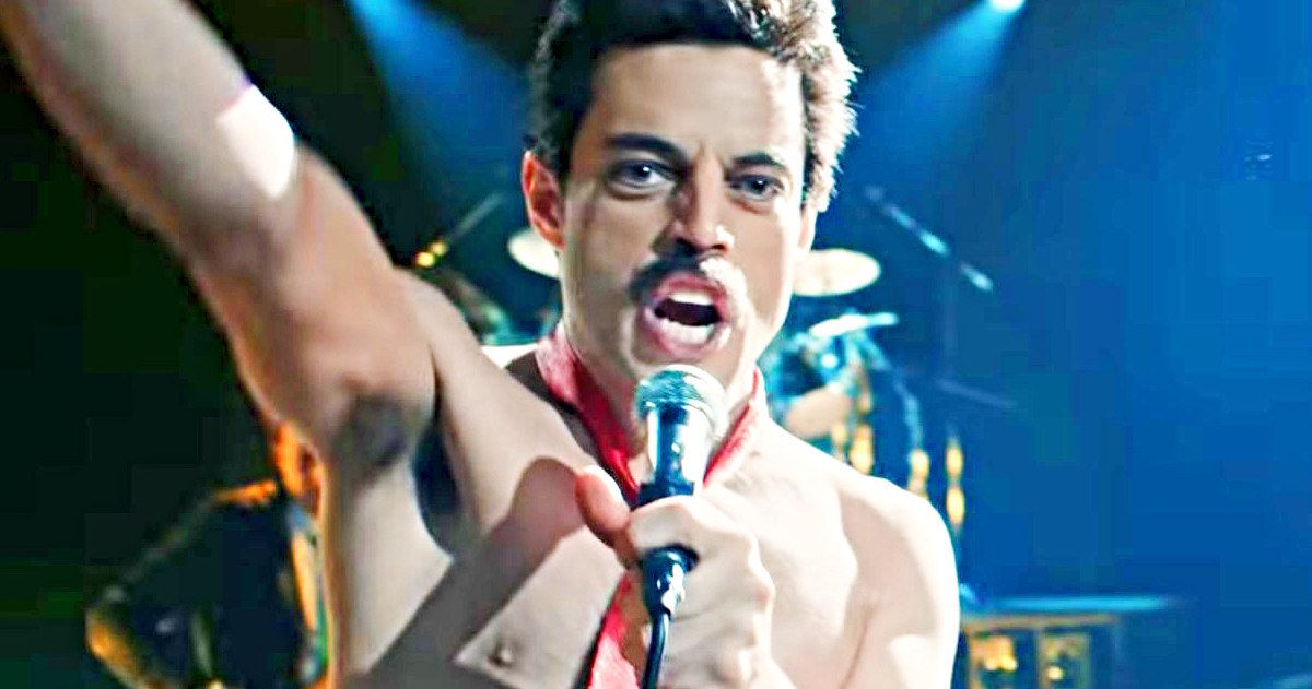 Bohemian Rhapsody Preview Shows Rami Malek Transforming Into Freddie Mercury
