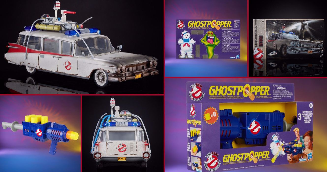 Ghostbusters: Afterlife Ecto-1 Toy and 80s-Style Ghostpopper Unveiled by Hasbro